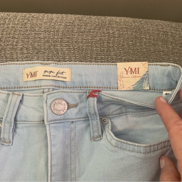 Two Tone Patchwork Fit and Flare Bell Bottom Hippie Boho Jeans Size 9 NEW - Picture 5 of 10